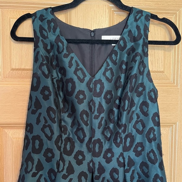 Loft Animal Print Cocktail Dress 👗 - Picture 2 of 12